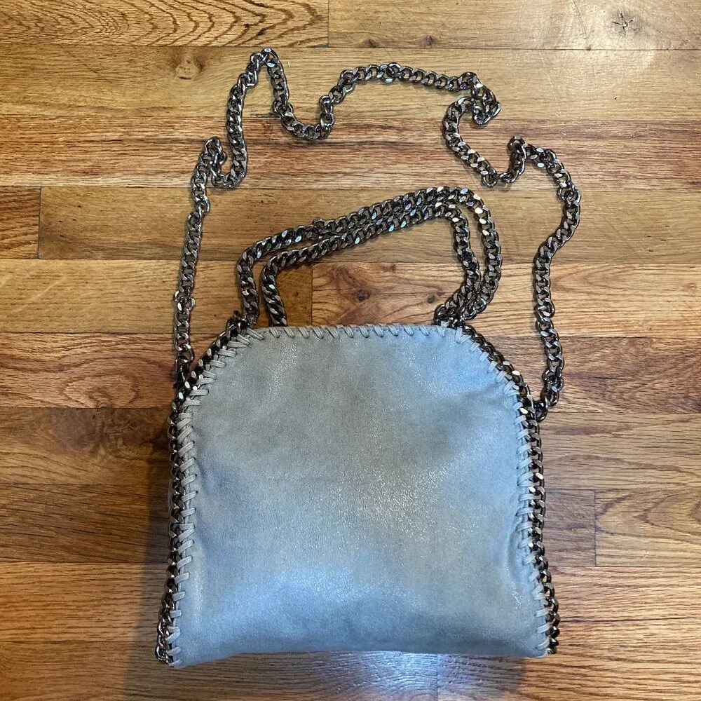 Suede Chain Rocker Purse - Picture 1 of 12